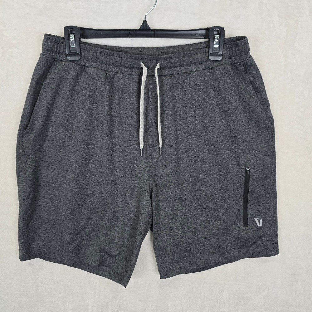 Vuori Sunday Performance Short 8" Charcoal Heather Mens Large V381
